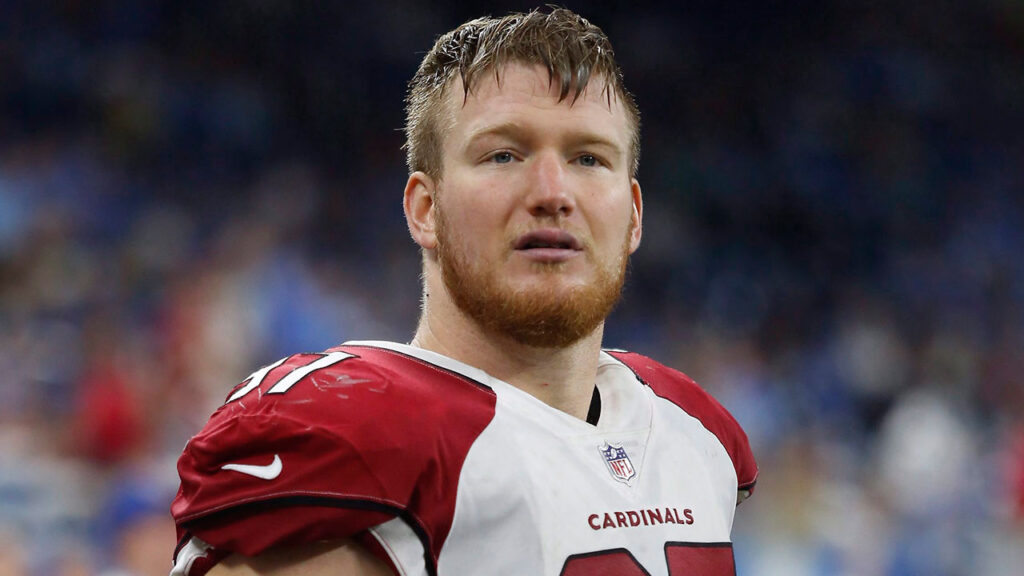 Josh Mauro in full gear representing Arizona Cardinals defense