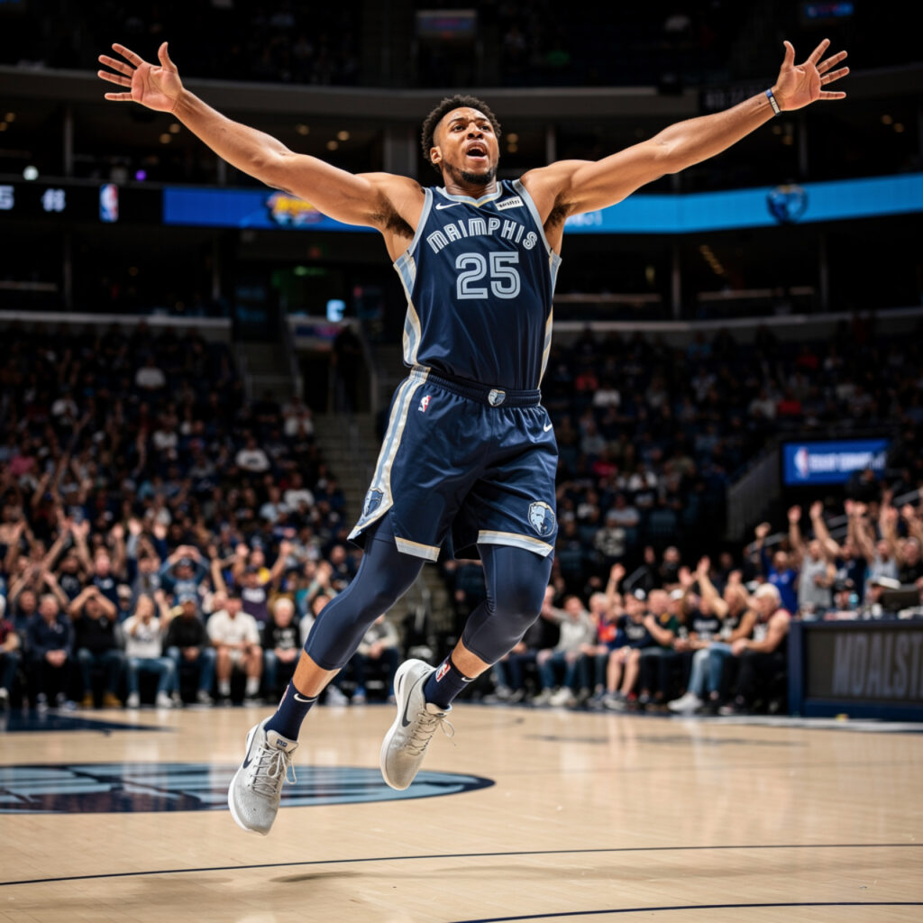 Brandon Clarke Memphis Grizzlies forward playing against Denver Nuggets NBA game 2024