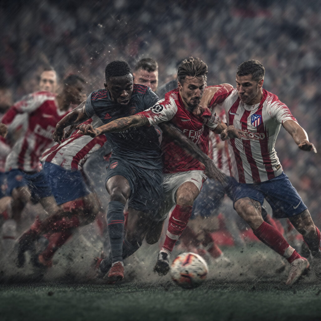 Arsenal attacking patterns vs Atlético low block strategy