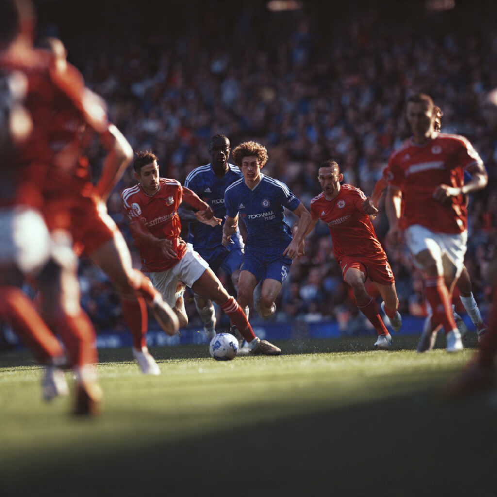 Chelsea vs Nottingham Forest Premier League match action
