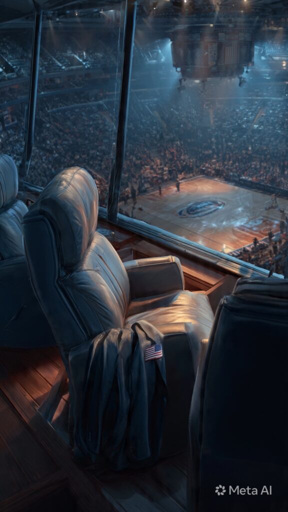 Trump first sitting president NBA Finals game history Madison Square Garden